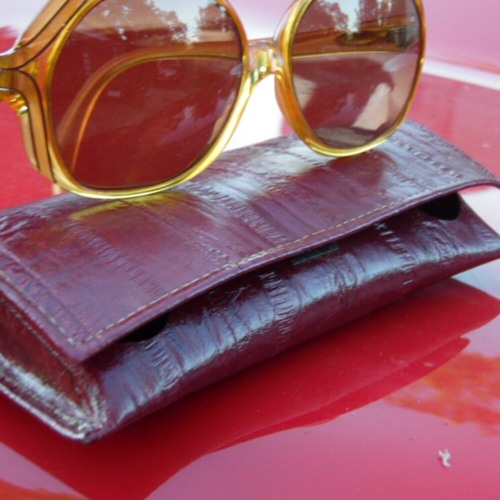 Vintage Opty CHRISTIAN DIOR 2035 Sun EYEGLASSE FRAME Germany Oversized/EEL Case